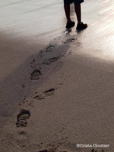 Footsteps in the sand